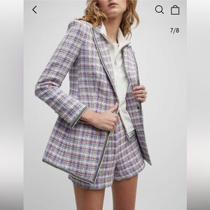 NWT Veronica Beard Etney Tweed Dickey Jacket